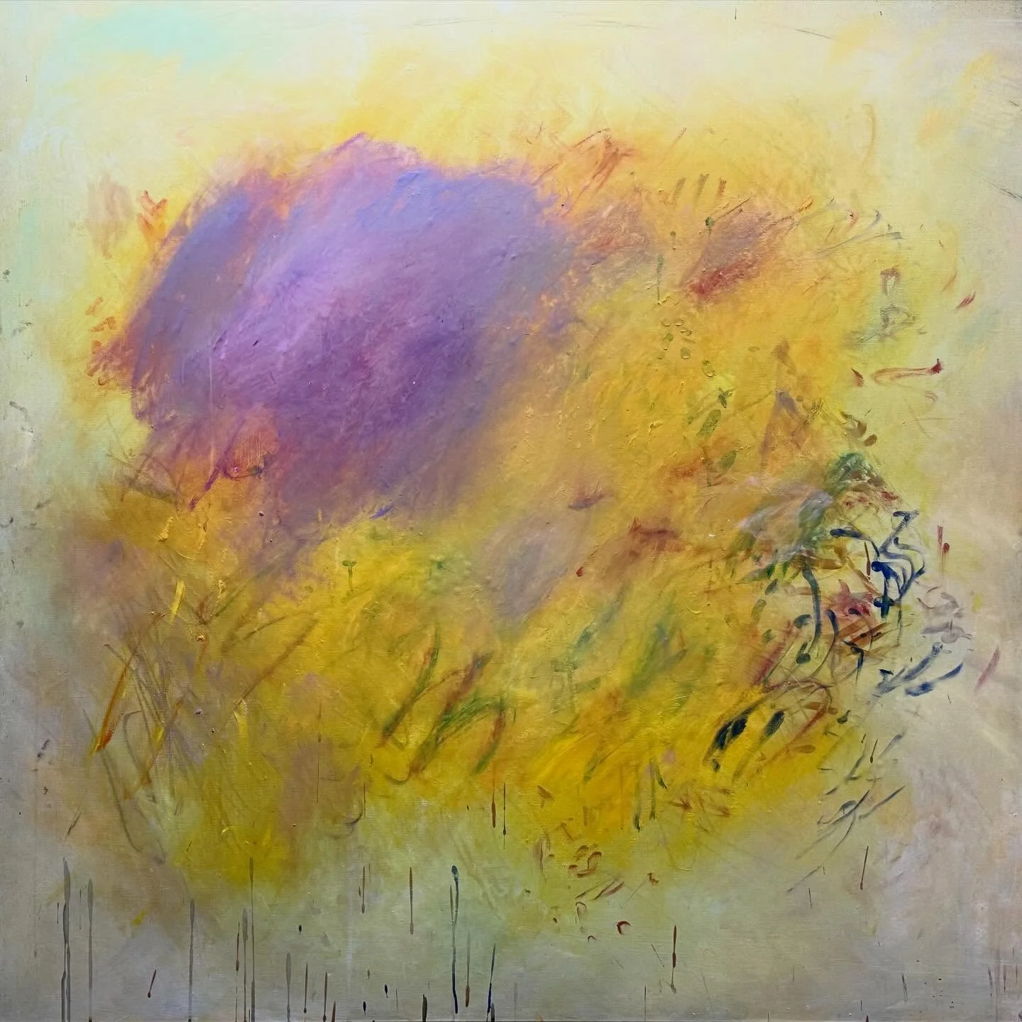 Composición amarillo azul