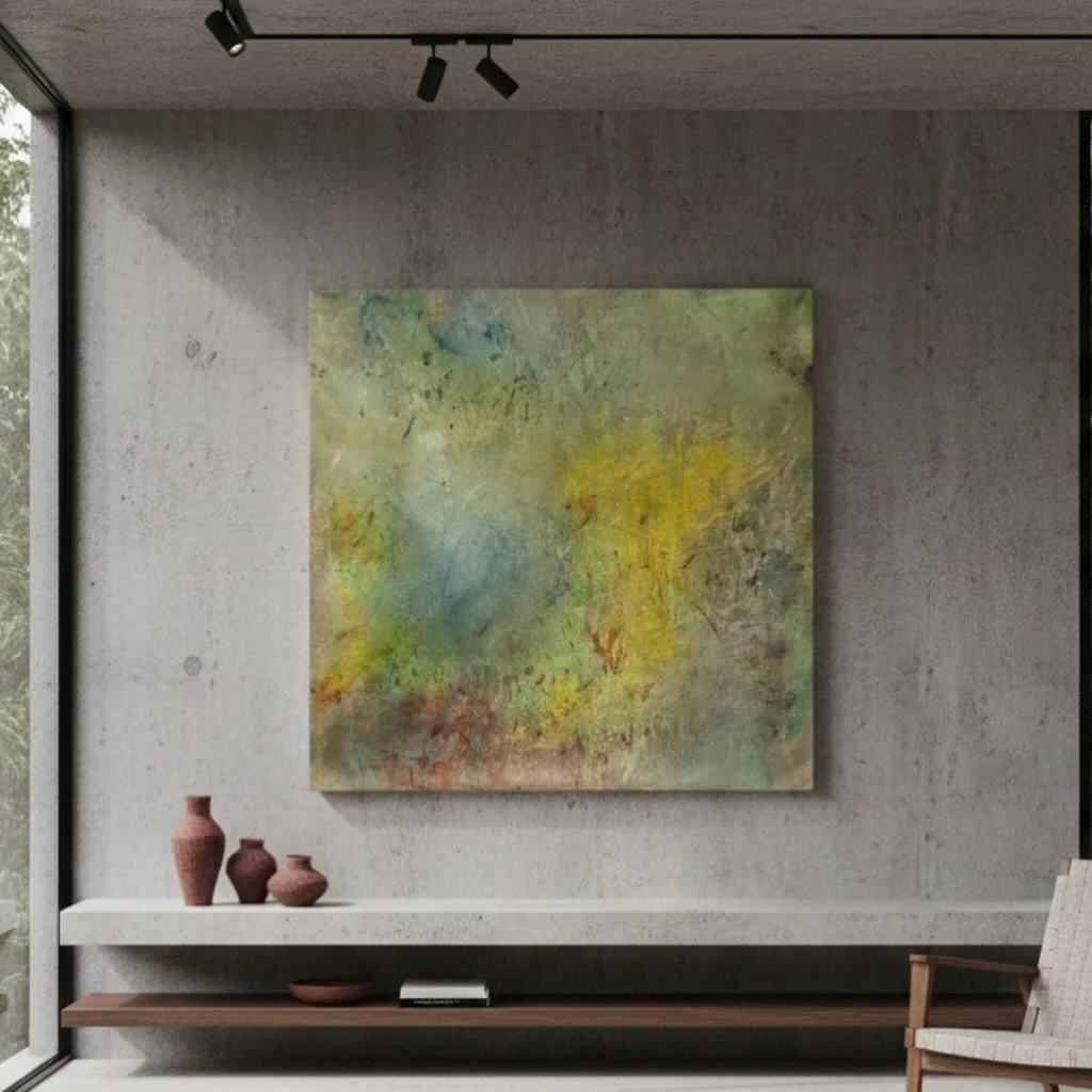 Óleo amarillo verde