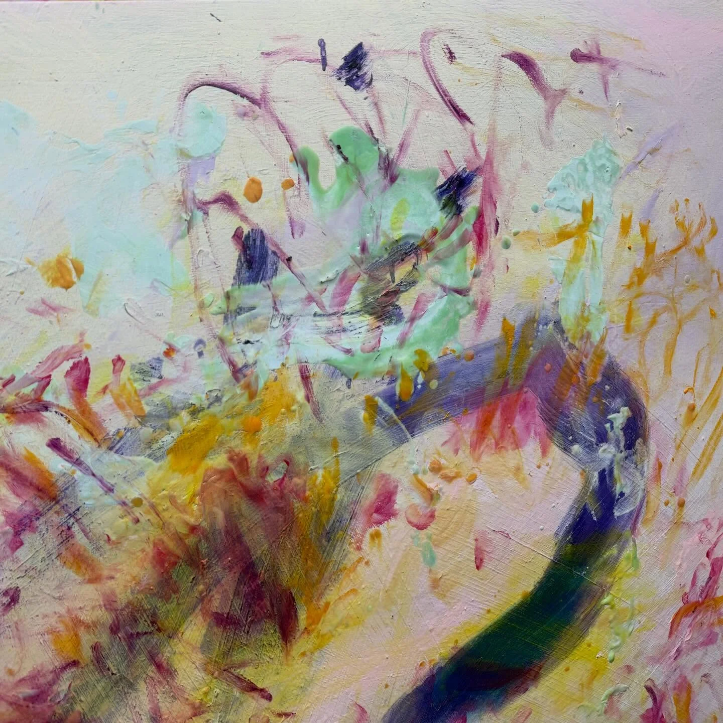 Pintura naranja amarillo