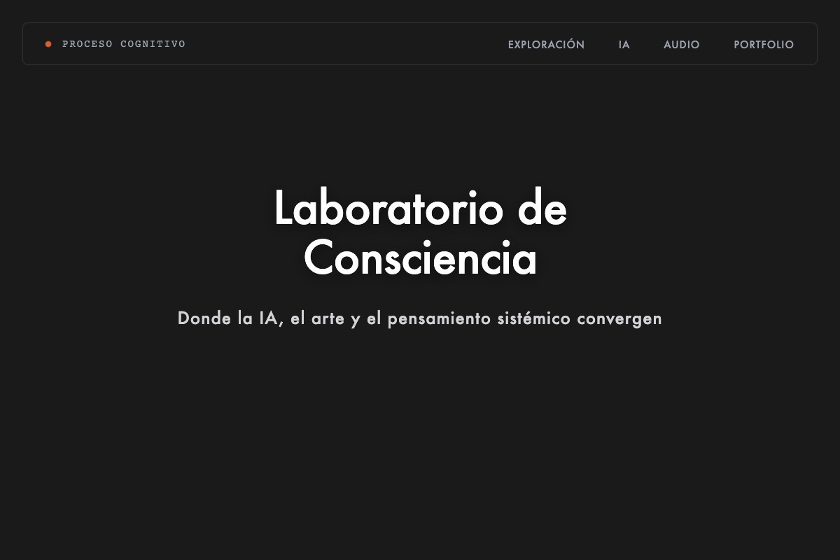 Visualización abstracta de datos para el proyecto Proceso Cognitivo de Sergio Forés.