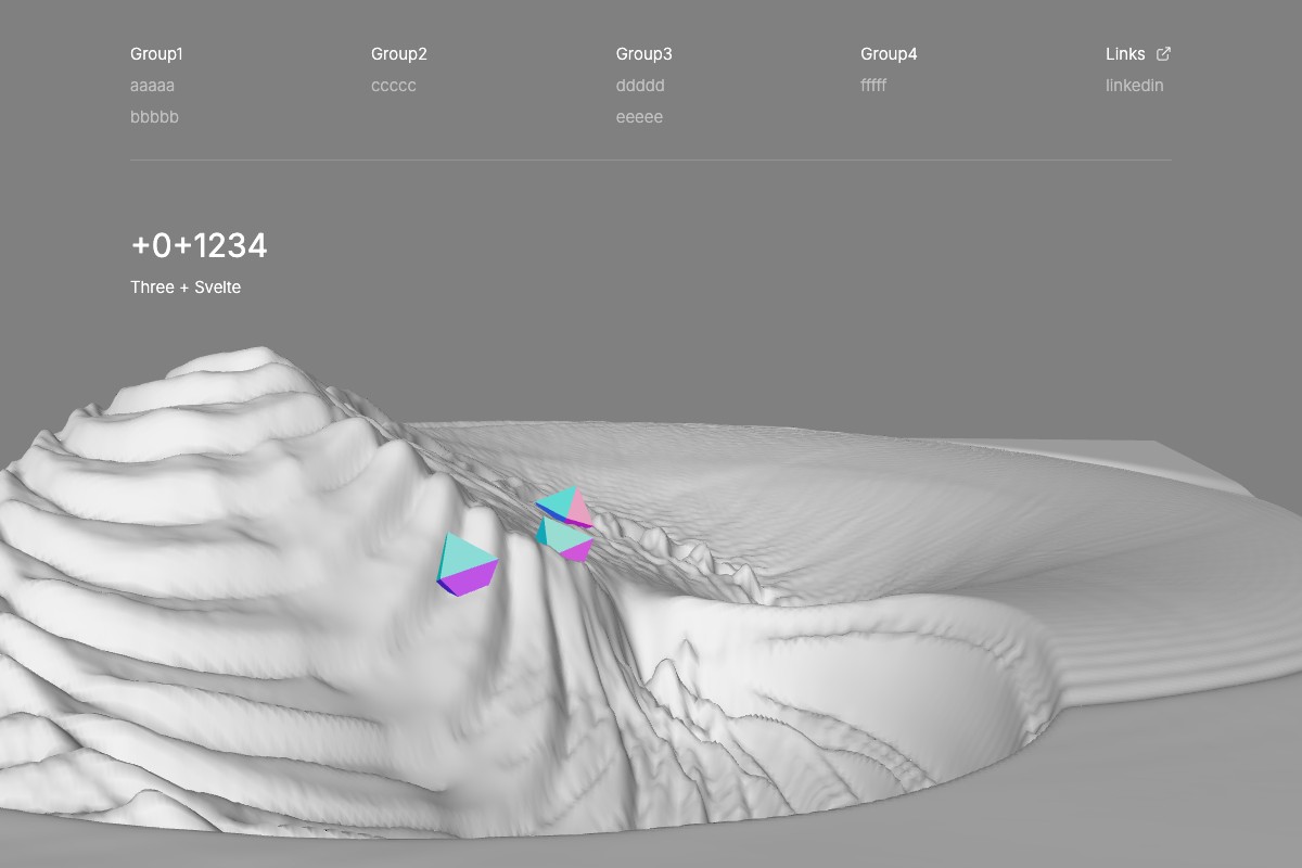 Experimento de gráficos 3D con Three.js y Svelte.