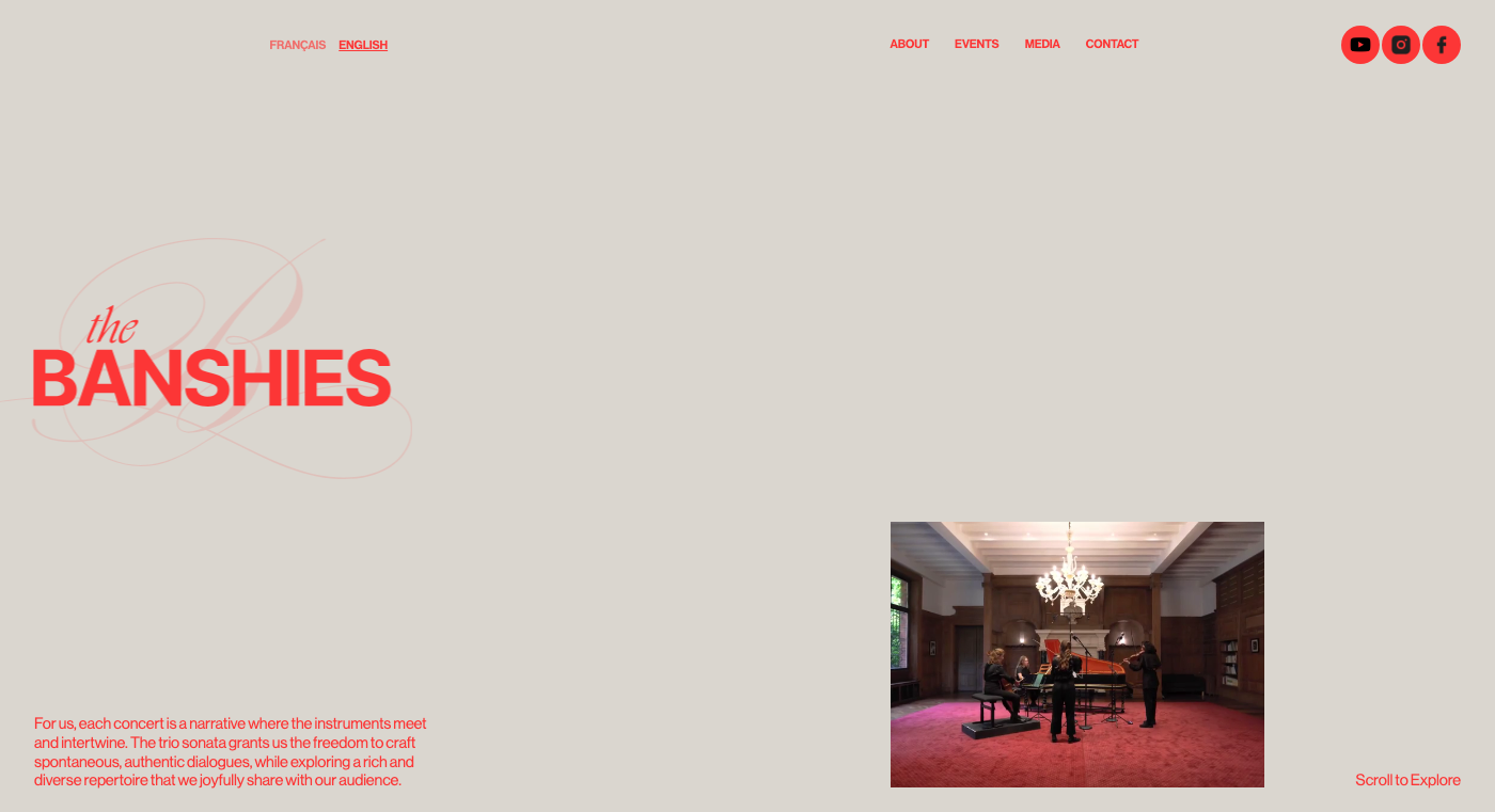 Screenshot de The Banshies, un grupo de música.